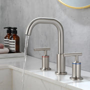 2-Handle 3-Hole 8-inch Brass Bathroom Vanity Faucet brushed-gold-2-handle-3-hole-8-inch-brass-bathroom-vanity-faucet Brushed Nickel / Brass / 14.6 x 10.8 x 2.7 Inches