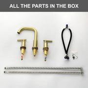2-Handle 3-Hole 8-inch Brass Bathroom Vanity Faucet brushed-gold-2-handle-3-hole-8-inch-brass-bathroom-vanity-faucet 