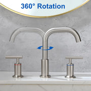 2-Handle 3-Hole 8-inch Brass Bathroom Vanity Faucet brushed-gold-2-handle-3-hole-8-inch-brass-bathroom-vanity-faucet 