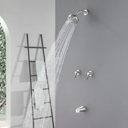 2-Handle Bath and Shower Trim Kit with Diverter Tub Spout 6-Setting Tub Shower Faucet with Valve In Matte Black, Brushed Nickel, Brushed Gold 2-handle-bath-and-shower-trim-kit-with-diverter-tub-spout-6-setting-tub-shower-faucet-with-valve-in-matte-black-brushed-nickel-brushed-gold 