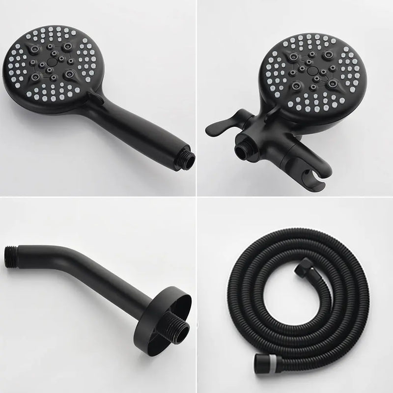 2-Head Shower Trim Kit with 5-Setting Handheld Sprayer and Cross Handle in Matte Black | Brushed Nickel | Brushed Gold 2-head-shower-trim-kit-with-5-setting-handheld-sprayer-and-cross-handle-in-matte-black-brushed-nickel-brushed-gold 