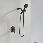 2-In-1 Rain Shower Heads System Single-Handle 6 Modes Shower Trim Kit with Dual Shower Head 4.7 Inch in Matte Black, Brushed Nickel, Brushed Gold 2-in-1-rain-shower-heads-system-single-handle-6-modes-shower-trim-kit-with-dual-shower-head-4-7-inch-in-matte-black-brushed-nickel-brushed-gold 