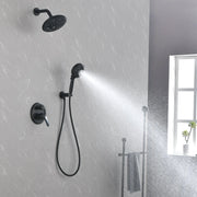 2-Way Shower Faucet Set 8 Inch ABS 6-Setting Head Shower System with 9-Spray Round Hand Shower 2-way-8-inch-abs-6-setting-head-shower-system-with-9-functions-hand-shower 