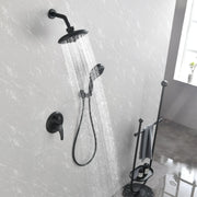 2-Way Shower Faucet Set 8 Inch ABS 6-Setting Head Shower System with 9-Spray Round Hand Shower 2-way-8-inch-abs-6-setting-head-shower-system-with-9-functions-hand-shower 