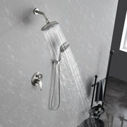 2-Way Shower Faucet Set 8 Inch ABS 6-Setting Head Shower System with 9-Spray Round Hand Shower 2-way-8-inch-abs-6-setting-head-shower-system-with-9-functions-hand-shower 