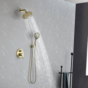 2-Way Shower Faucet Set 8 Inch ABS 6-Setting Head Shower System with 9-Spray Round Hand Shower 2-way-8-inch-abs-6-setting-head-shower-system-with-9-functions-hand-shower 