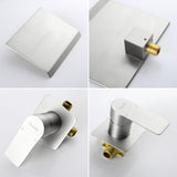 Wall Mount Bathtub Faucet, Waterfall Roman Tub Filler Faucet Single Handle