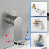 Wall Mount Tub Filler Waterfall Bathtub Faucet High Flow Bath Filler Faucet with Extra Long Spout Bathroom Faucets with Rough-in Valve Trim kit