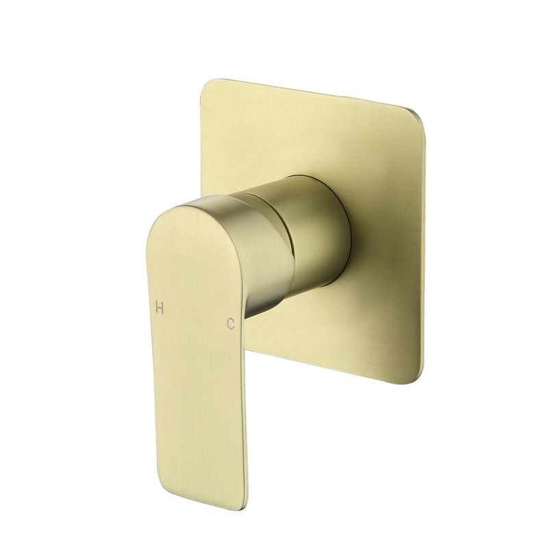 Single Function Square Shower Valve Faucet Diverter Control Single Handle Hot and Cold Water Mixer Shower Valve