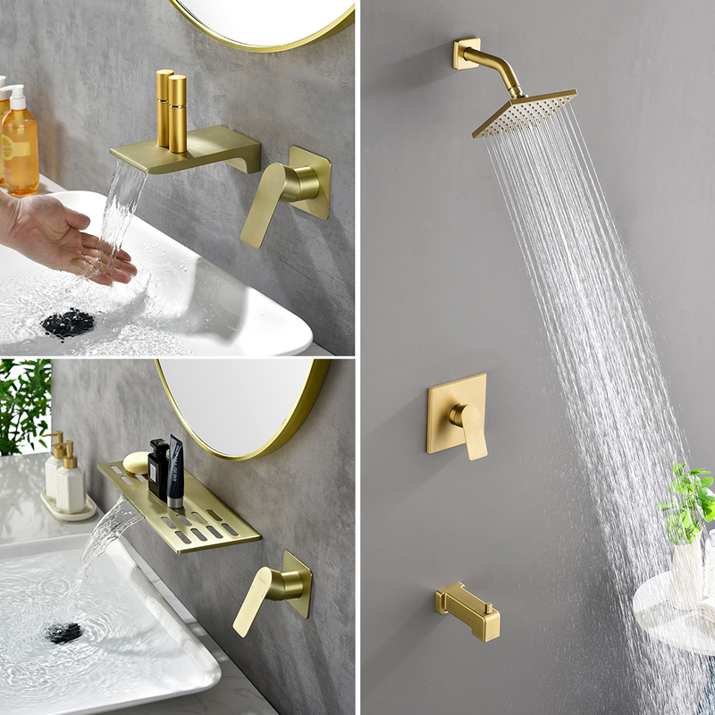 Single Function Square Shower Valve Faucet Diverter Control Single Handle Hot and Cold Water Mixer Shower Valve