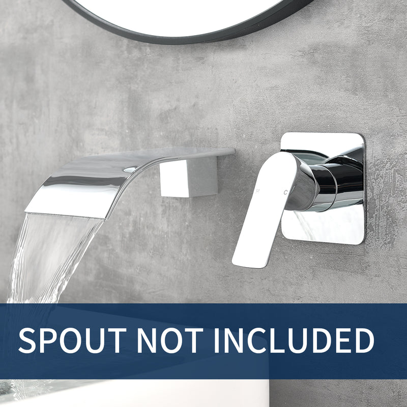 Single Function Square Shower Valve Faucet Diverter Control Single Handle Hot and Cold Water Mixer Shower Valve