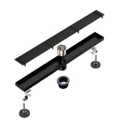 24 Inch Linear Shower Drain with Flange Stainless Steel Long Floor Drain for Bathroom 24-inch-linear-shower-drain-with-flange-stainless-steel-long-floor-drain-for-bathroom 