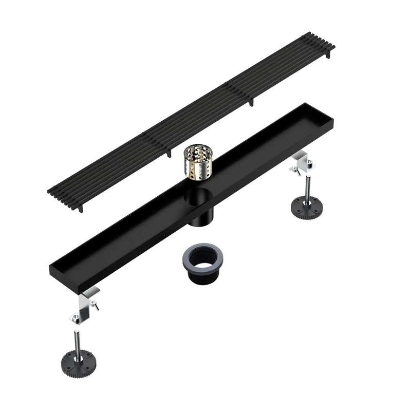 24 Inch Linear Shower Drain with Flange Stainless Steel Long Floor Drain for Bathroom 24-inch-linear-shower-drain-with-flange-stainless-steel-long-floor-drain-for-bathroom 