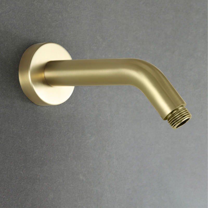 Shower Arm with Flange 6 Inches Wall Mount Replacement Angle Shower Head Arm Wall-Mounted For Fixed Shower Head & Handheld Showerhead