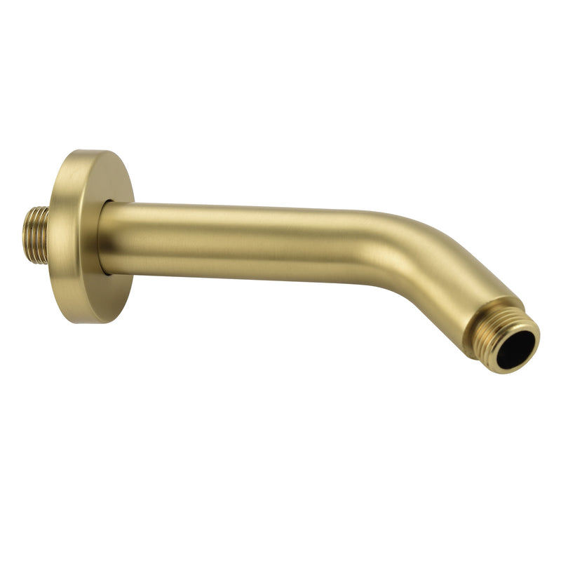 Shower Arm with Flange 6 Inches Wall Mount Replacement Angle Shower Head Arm Wall-Mounted For Fixed Shower Head & Handheld Showerhead