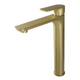 Brass Bathroom Faucet, Single Handle One Hole Matte Black Bathroom Sink Faucet