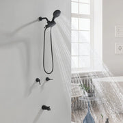 2 Handles Tub and Shower Faucet Set 6-Function High Pressure Dual Shower System with Tub Spout 2-handle-6-function-tub-shower-faucet 
