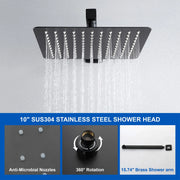 2 Way Wall-Mounted Shower Faucet Set for Bathroom with 10-inch rain shower head & 3 Modes Handheld Shower, Matte Black shamanda-10-inch-shower-system-matte-black 