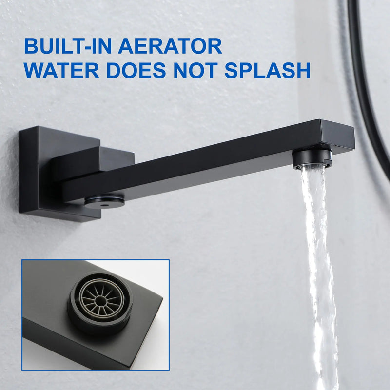 3-Function Concealed Shower Mixer with 10-Inch Rainfall Shower Head, High Pressure Handheld Shower & Tub Spout - Matte Black, Brushed Nickel, Brushed Gold 3-way-mixer-10-rainfall-shower-head-faucet-tub-spout-tap-with-handheld-spray 