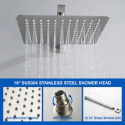 3-Function Concealed Shower Mixer with 10-Inch Rainfall Shower Head, High Pressure Handheld Shower & Tub Spout - Matte Black, Brushed Nickel, Brushed Gold 3-way-mixer-10-rainfall-shower-head-faucet-tub-spout-tap-with-handheld-spray 