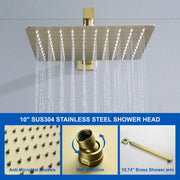 3-Function Concealed Shower Mixer with 10-Inch Rainfall Shower Head, High Pressure Handheld Shower & Tub Spout - Matte Black, Brushed Nickel, Brushed Gold 3-way-mixer-10-rainfall-shower-head-faucet-tub-spout-tap-with-handheld-spray 