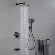 3-Function Wall Mounted Shower Faucet Set for Bathroom with High Pressure 10" Stainless Steel Rain Shower head and 7-Mode Handheld Shower Set 3-function-wall-mount-shower-faucet-set 