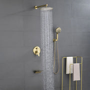 3-Function Wall Mounted Shower Faucet Set for Bathroom with High Pressure 10" Stainless Steel Rain Shower head and 7-Mode Handheld Shower Set 3-function-wall-mount-shower-faucet-set 