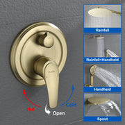 3-Function Wall Mounted Shower Faucet Set for Bathroom with High Pressure 10" Stainless Steel Rain Shower head and 7-Mode Handheld Shower Set 3-function-wall-mount-shower-faucet-set 