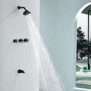 3-Handle Tub Shower Trim Kit with Rough-in Valve, 5 Settings Headshower Faucet Set with Tub Spout 3-handle-tub-shower-trim-kit-with-rough-in-valve-5-settings-headshower-faucet-set-with-tub-spout 