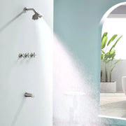 3-Handle Tub Shower Trim Kit with Rough-in Valve, 5 Settings Headshower Faucet Set with Tub Spout 3-handle-tub-shower-trim-kit-with-rough-in-valve-5-settings-headshower-faucet-set-with-tub-spout 