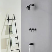 3-Handle Tub & Shower Trim with Tub Spout Wall Mounted 6-Spray 5-Inch Round Bathtub and Shower Faucet For Bathroom 3-handle-tub-shower-trim-with-tub-spout-wall-mounted-6-spray-5-inch-round-bathtub-and-shower-faucet-for-bathroom 