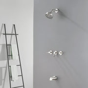 3-Handle Tub & Shower Trim with Tub Spout Wall Mounted 6-Spray 5-Inch Round Bathtub and Shower Faucet For Bathroom 3-handle-tub-shower-trim-with-tub-spout-wall-mounted-6-spray-5-inch-round-bathtub-and-shower-faucet-for-bathroom 