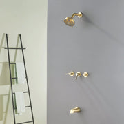 3-Handle Tub & Shower Trim with Tub Spout Wall Mounted 6-Spray 5-Inch Round Bathtub and Shower Faucet For Bathroom 3-handle-tub-shower-trim-with-tub-spout-wall-mounted-6-spray-5-inch-round-bathtub-and-shower-faucet-for-bathroom 