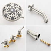 3-Handle Tub & Shower Trim with Tub Spout Wall Mounted 6-Spray 5-Inch Round Bathtub and Shower Faucet For Bathroom 3-handle-tub-shower-trim-with-tub-spout-wall-mounted-6-spray-5-inch-round-bathtub-and-shower-faucet-for-bathroom 