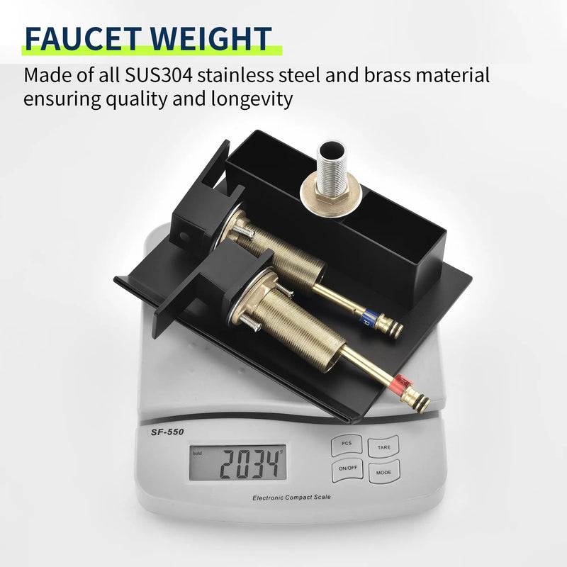 3-Hole Widespread Waterfall Bathroom Faucets Two Handle 8-Inch Lavatory Faucet With Supply Lines Faucet For Sink modern-two-handle-waterfall-8-inch-widespread-3-hole-bathroom-faucet-for-sink 