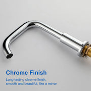 360° rotation Bathroom Faucet  3 Hole 2 Handle Sink Faucet bathroom-faucet-chrome 