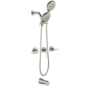 3 Handle Tub Shower Faucet Set Shower System with Tub Spout Bathtub Faucet Set Shower Tub Combo Set Complete Tub and Shower Trim Kit Matte Black matte-black-3-handle-tub-shower-faucet-set-with-tub-spout-and-trim-kit 