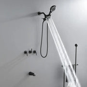 3 Handle Tub Shower Faucet Set Shower System with Tub Spout Bathtub Faucet Set Shower Tub Combo Set Complete Tub and Shower Trim Kit Matte Black matte-black-3-handle-tub-shower-faucet-set-with-tub-spout-and-trim-kit 