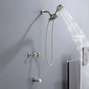 3 Handles 2 in 1 Round Tub Shower Faucet with 7-Spray Dual Shower Heads and Tub Spout 3-handles-2-in-1-round-tub-shower-faucet-with-7-spray-dual-shower-heads-and-tub-spout 