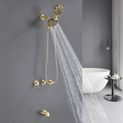 3 Handles Tub Shower Faucet with Round 6-Spray 2 In 1 Dual Shower Head and Tub Spout 3-handles-tub-shower-faucet-with-round-6-spray-2-in-1-dual-shower-head-and-tub-spout 