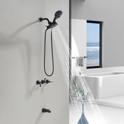 3 Handles Tub Shower Faucet with Round 6-Spray 2 In 1 Dual Shower Head and Tub Spout 3-handles-tub-shower-faucet-with-round-6-spray-2-in-1-dual-shower-head-and-tub-spout 