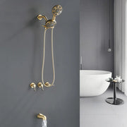 3 Handles Tub Shower Faucet with Round 6-Spray 2 In 1 Dual Shower Head and Tub Spout 3-handles-tub-shower-faucet-with-round-6-spray-2-in-1-dual-shower-head-and-tub-spout 
