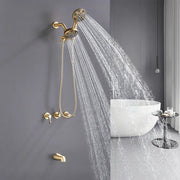 3 Handles Tub Shower Faucet with Round 6-Spray 2 In 1 Dual Shower Head and Tub Spout 3-handles-tub-shower-faucet-with-round-6-spray-2-in-1-dual-shower-head-and-tub-spout 