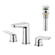 3 Piece Bathroom Sink Faucet Deck Mount Brass 2 Handle 8 In. Widespread Wash Basin Faucet with Popup Drain 3-piece-bathroom-sink-faucet-deck-mount-brass-2-handle-8-in-widespread-wash-basin-faucet-with-popup-drain 