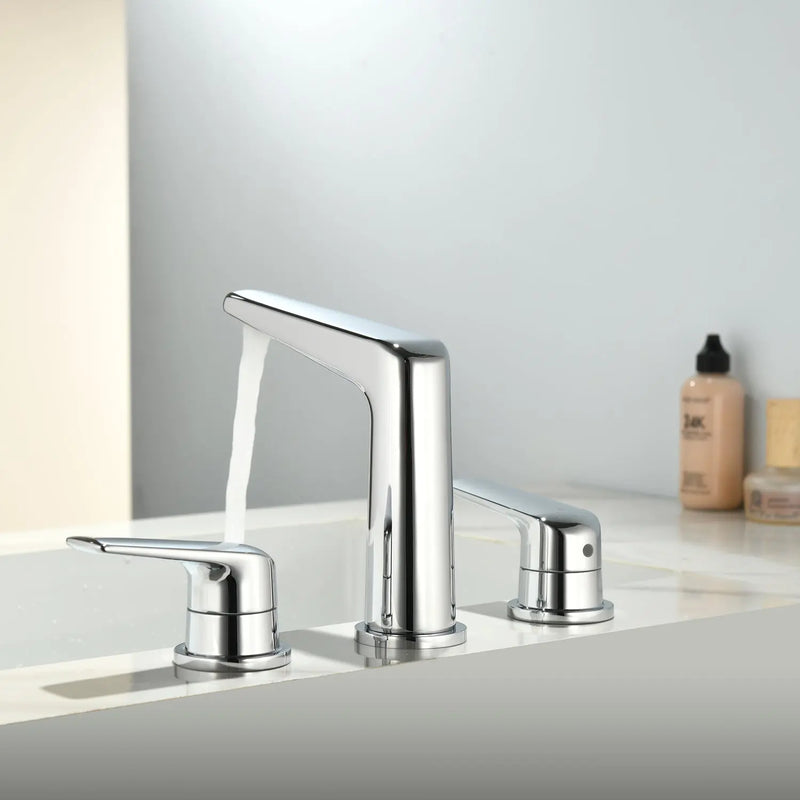 3 Piece Bathroom Sink Faucet Deck Mount Brass 2 Handle 8 In. Widespread Wash Basin Faucet with Popup Drain 3-piece-bathroom-sink-faucet-deck-mount-brass-2-handle-8-in-widespread-wash-basin-faucet-with-popup-drain 