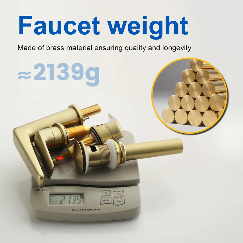 3 Piece Bathroom Sink Faucet Deck Mount Brass 2 Handle 8 In. Widespread Wash Basin Faucet with Popup Drain 3-piece-bathroom-sink-faucet-deck-mount-brass-2-handle-8-in-widespread-wash-basin-faucet-with-popup-drain 
