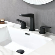 3 Piece Bathroom Sink Faucet Deck Mount Brass 2 Handle 8 In. Widespread Wash Basin Faucet with Popup Drain 3-piece-bathroom-sink-faucet-deck-mount-brass-2-handle-8-in-widespread-wash-basin-faucet-with-popup-drain 