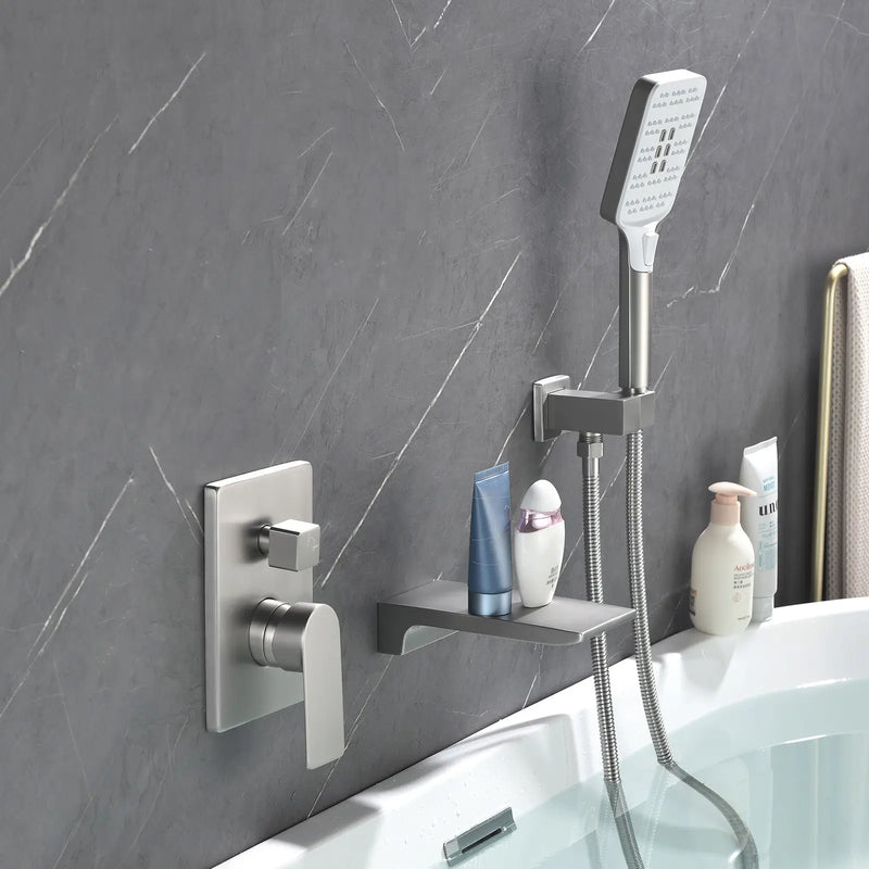 3 Piece Waterfall Wall Mount Bath Tub Filler Faucet with 3 Setting Handheld Sprayer 3-piece-waterfall-wall-mount-bath-tub-filler-faucet-with-3-setting-handheld-sprayer 