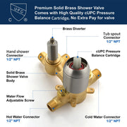 3 Piece Waterfall Wall Mount Bath Tub Filler Faucet with 3 Setting Handheld Sprayer 3-piece-waterfall-wall-mount-bath-tub-filler-faucet-with-3-setting-handheld-sprayer 