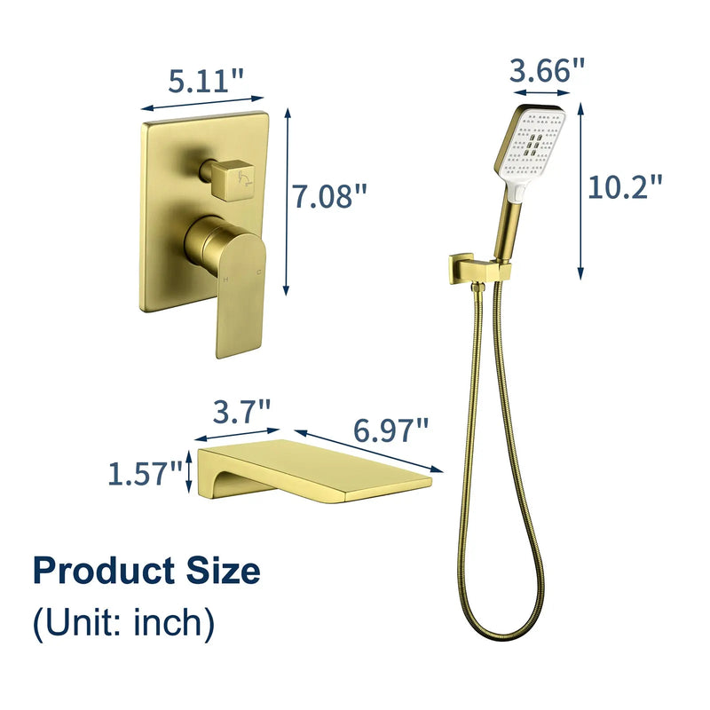 3 Piece Waterfall Wall Mount Bath Tub Filler Faucet with 3 Setting Handheld Sprayer 3-piece-waterfall-wall-mount-bath-tub-filler-faucet-with-3-setting-handheld-sprayer 